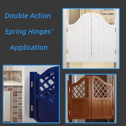 Anvflik 6Inch Double Action Spring Hinges, Self Closing Door Hinges For Cafe Saloon Pub Swinging Doors, 201 Stainless Steel thumb #4