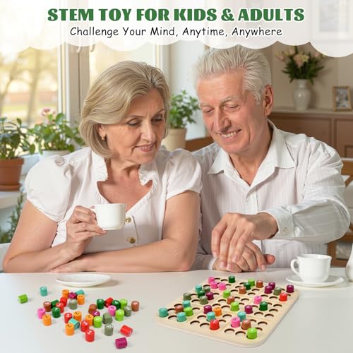 Juego de mesa Sudoku de madera para entrenar el cerebro miniatura 5