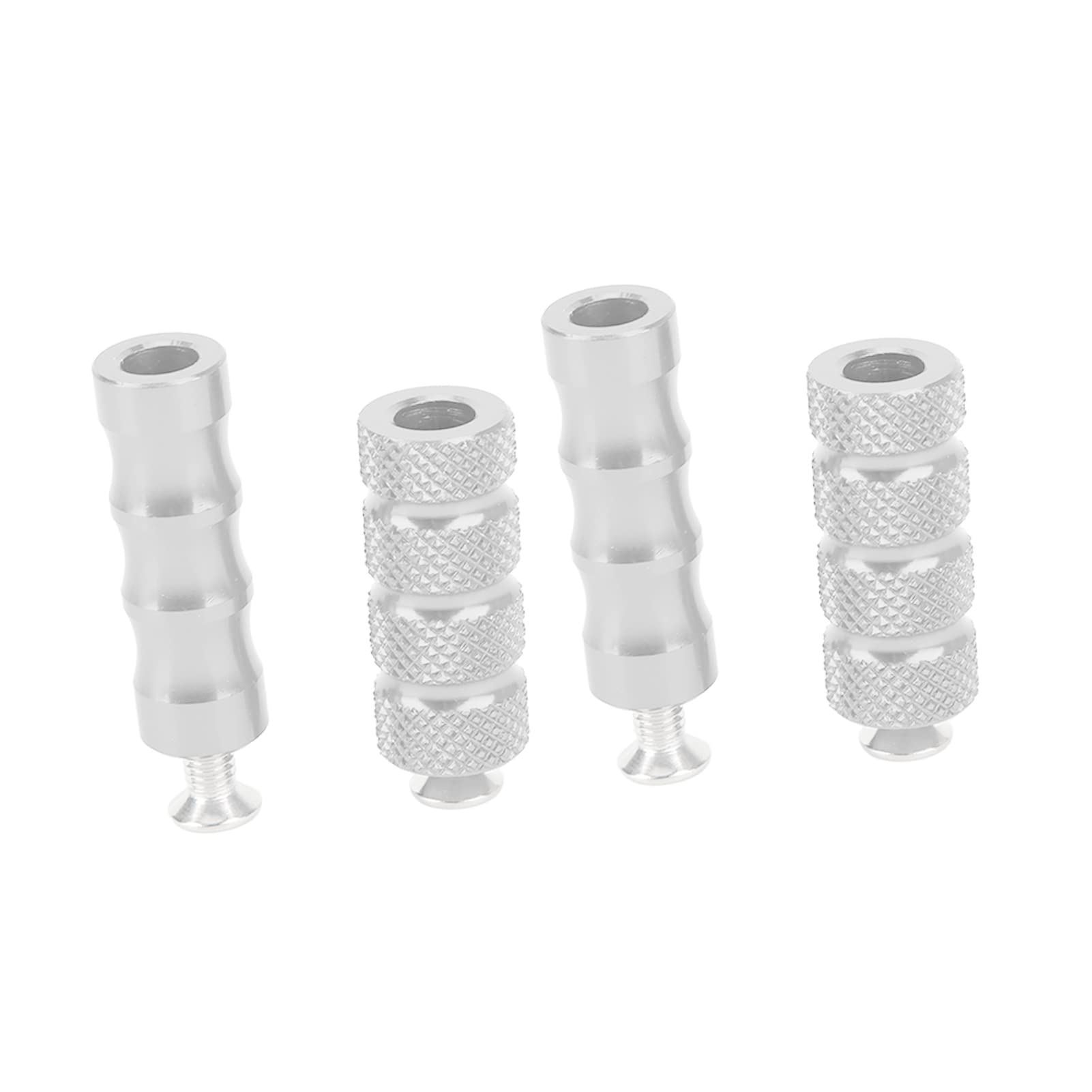 Peg Cambio Moto, Peg Cambio Zigrinato Moto Antiscivolo Leva Cambio Leva Freno Pedane Pedale, Foro 6 Mm Pedane Freno Moto Poggiapiedi Pedale Universale per Pedane (Argento)