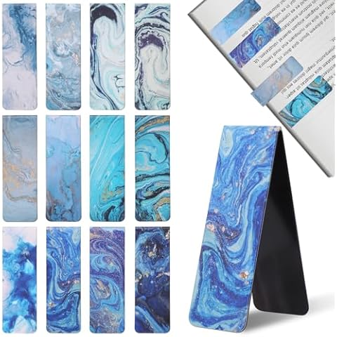 GeeRic 12-Piece Magnetic Bookmarks Set Cover