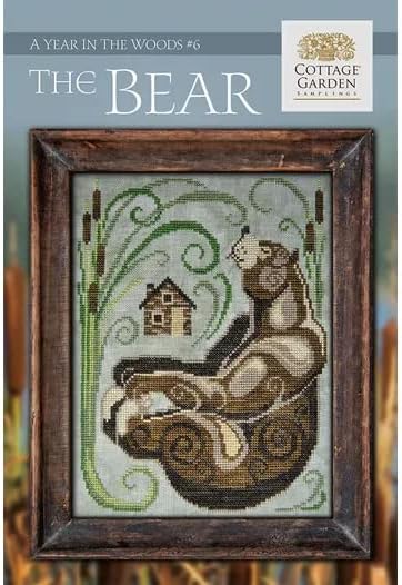 New A Year in The Woods 6: The Bear Cross Stitch Pattern by Cottage Garden Samplings…