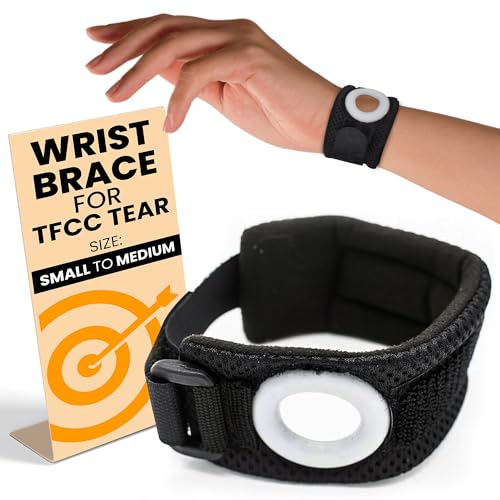 BULLSEYE Wrist Band with Silicone Ring – Stabilizer for Ulnar Sided Wrist Pain, TFCC Tears, DRUJ...