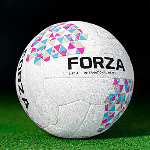 FORZA International Match Netball - Ball Size 4 & 5/Competition Netballs (Pack of 1, Ball Size 4)