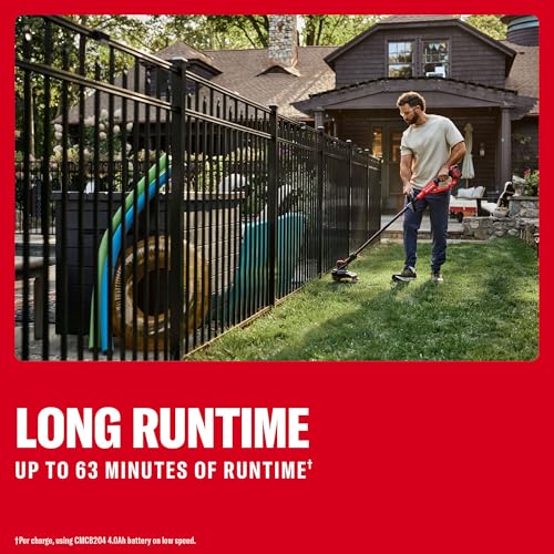 Image of CRAFTSMAN V20 String Trimmer and Lawn Edger Kit with 4Ah Battery and Charger, 13 in. Cordless Weed Wacker with Up to 63 Minutes Runtime, Lightweight (CMCST901M1)