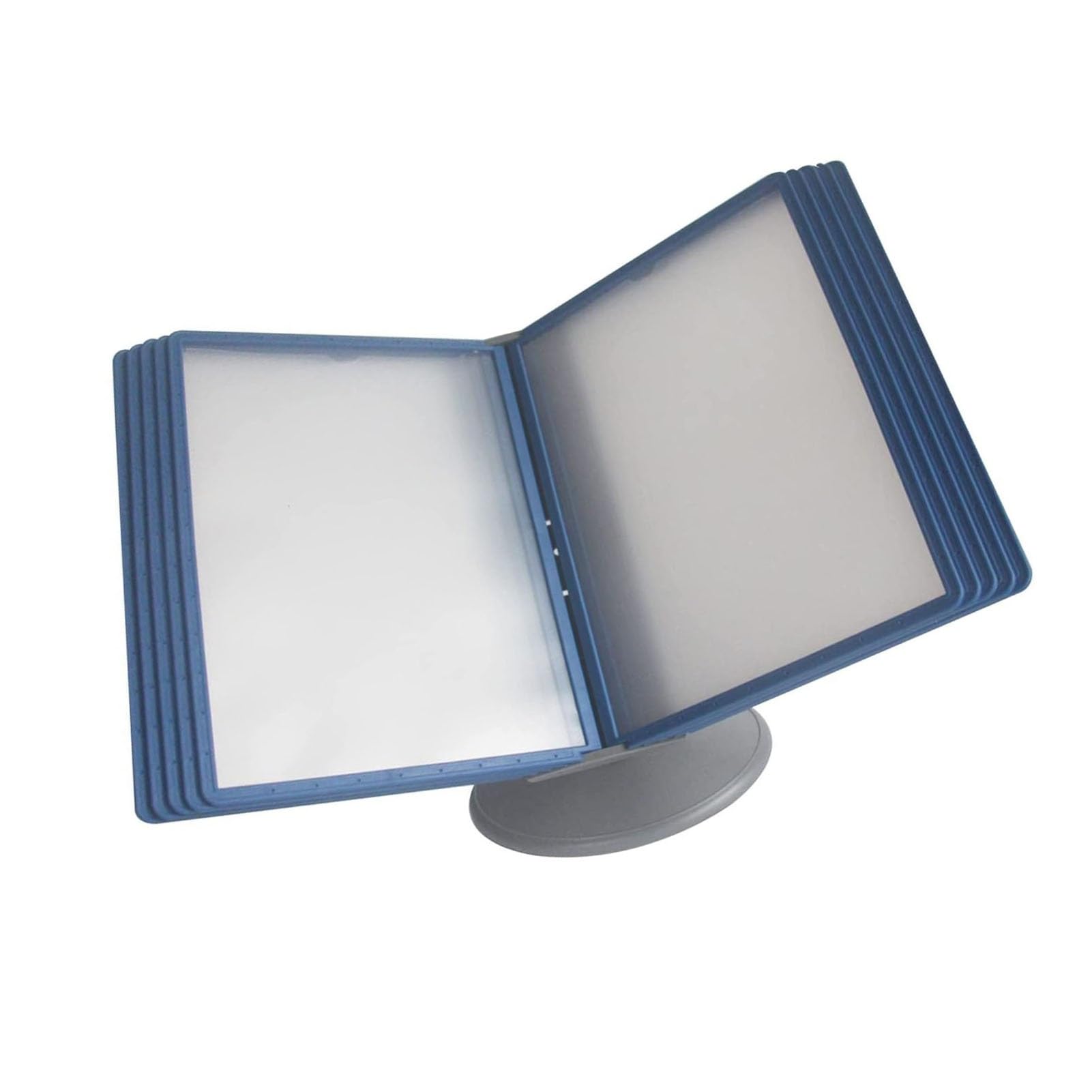 OLSKFUH File Organizer For Desk - Desktop Reference System 10 Page 20 Sheet Capacity Catalog Display Rack Adjustab,D