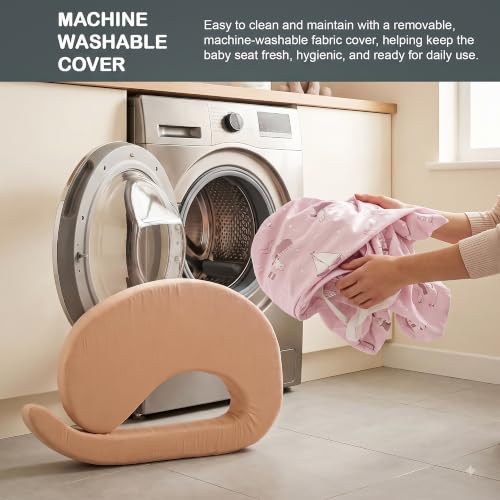 Image of BAYBEE Feeding Pillow for New Born Baby with Foldable Breastfeeding Cover | Ergonomic Feeding Cover for Nursing Mom (Lite Pink)