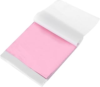 MECCANIXITY 200 hojas doradas de 3.5 x 3.5 pulgadas, hojas de lámina dorada de imitación para manualidades, marcos de fotos, escultura, uñas y decoración artística, color rojo rosa