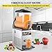 VEVOR Commercial Slushy Machine, 15L Tank Commercial Margarita Machine, 500W Stainless Steel Frozen Drink Machine, Temperature Slush 26.6°F to 28.4°F Margarita Slush Maker, Perfect for Cafes Bars