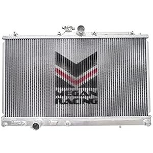 Megan MR-RT-MLE03 Silver Single Core 2-Row Front Radiator Compatible/Replacement For 2003-2007 Lancer EVO 8 9 (Manual Transmission ONLY)