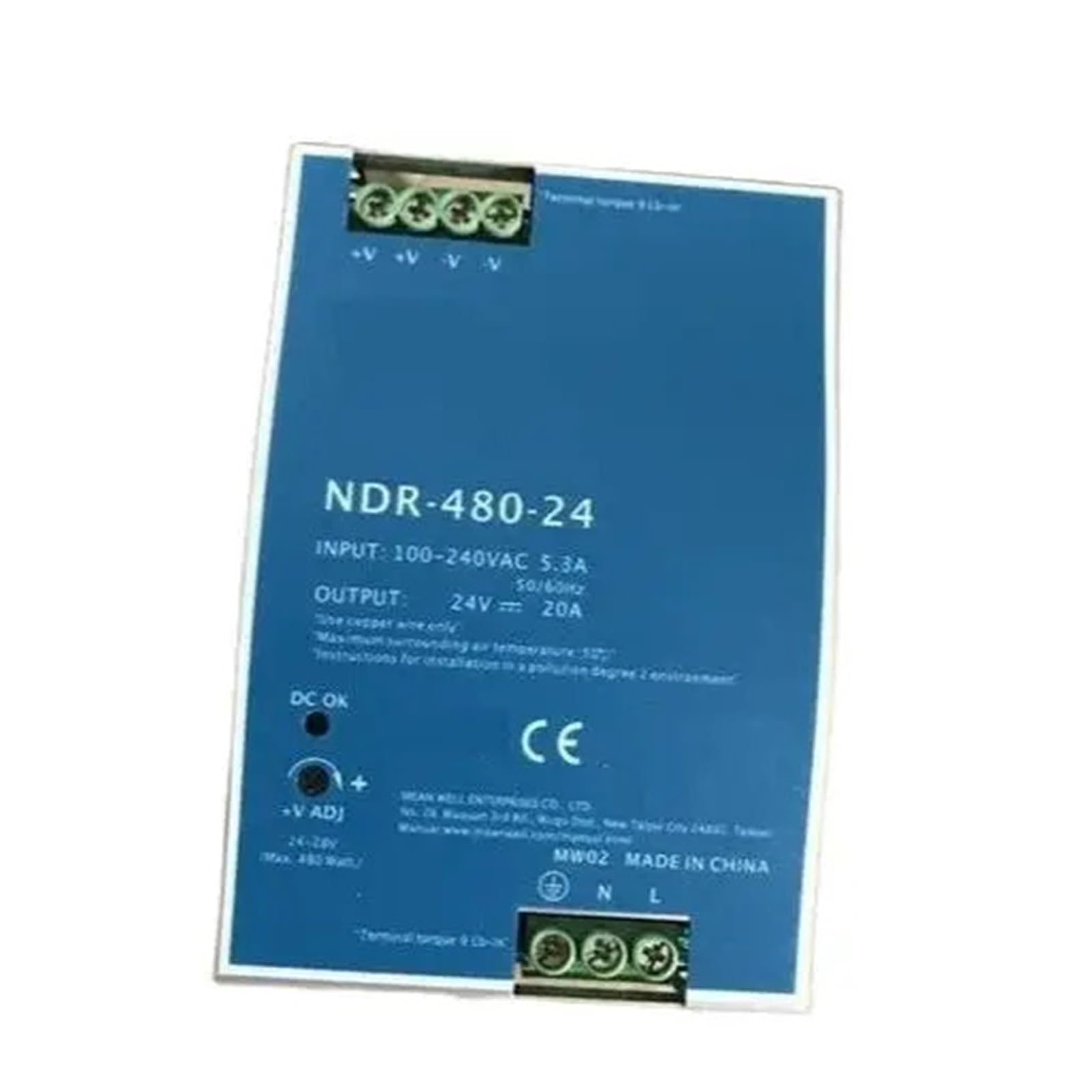 JJKKOZVQF NDR-480-48 AC 100V-240V to DC 48V 10A 480W Switching Power Supply(NDR-480-48 48V)