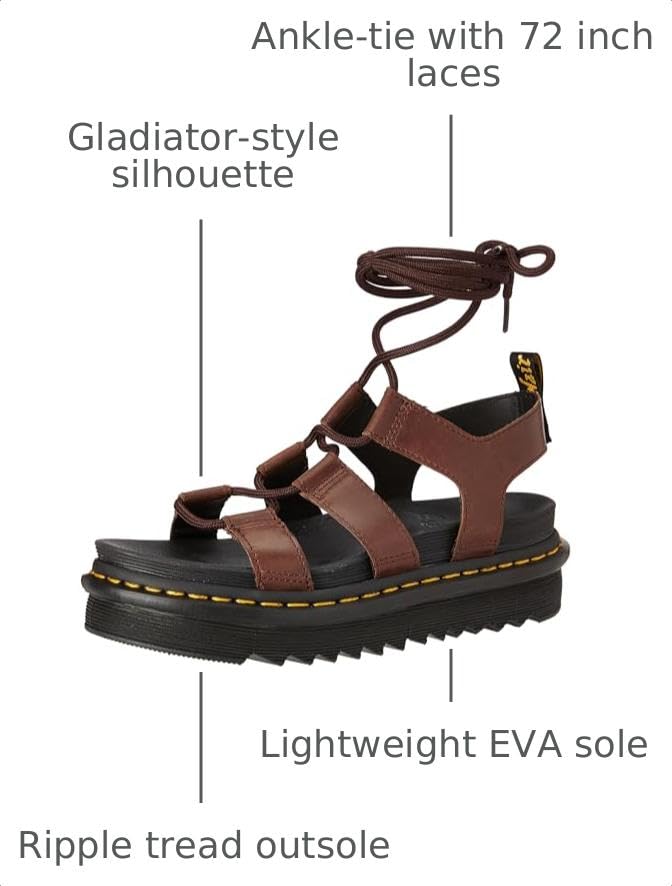Image of Dr. Martens Nartilla Dark Brown New Oily Illusion UK 4 (US Women's 6) M