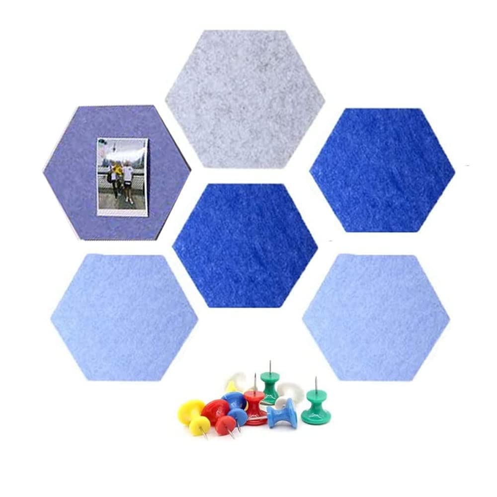 Buy Hexagon Notice Board, 3 Pcs Felt Memo Boards Set, Tiles/Memo