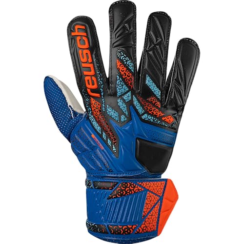 Reuch Attract Solid Junior Soccer Keeper Gloves Keite 25SS [5562515-4467] [4467] Electric Blue 7 5562515