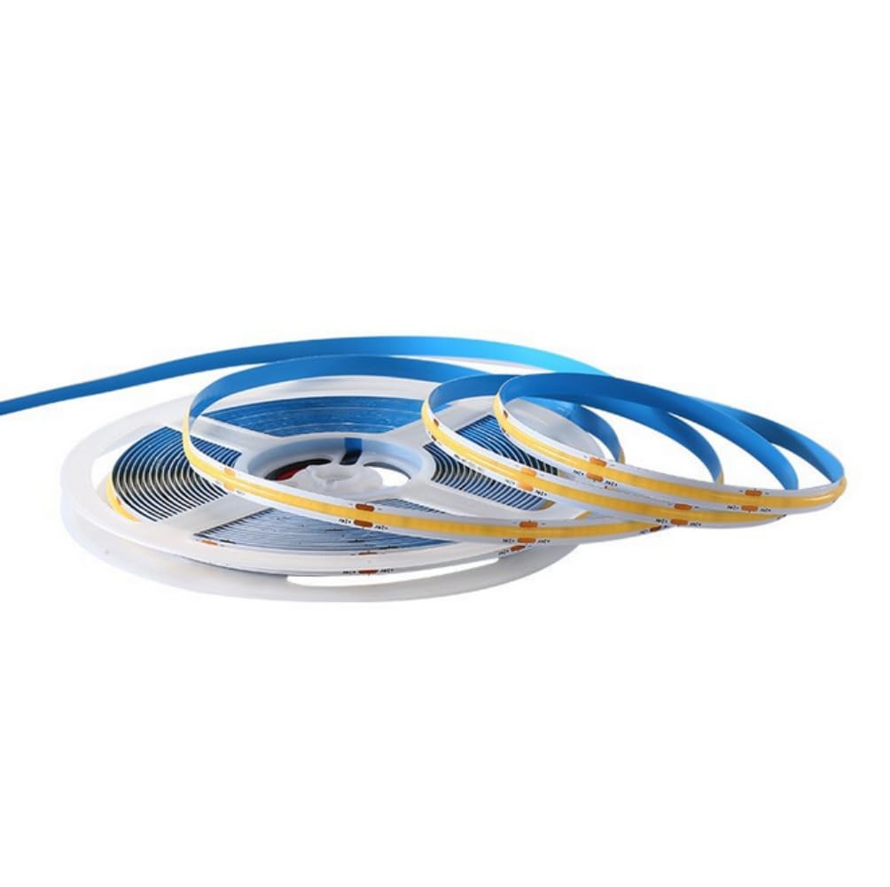 anso Bright 12V/24V 5M 16.4ft 320LEDs/M Flexible Strip Light Waterproof FOB LED Tape Lights 10M 32.8ft (3000K Warm White,5M/Roll 12V)