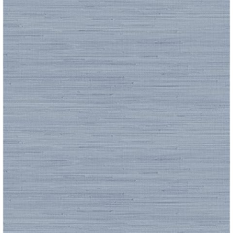 Society Social Classic Faux Grasscloth Peel and Stick Wallpaper, Mineral Blue Cover