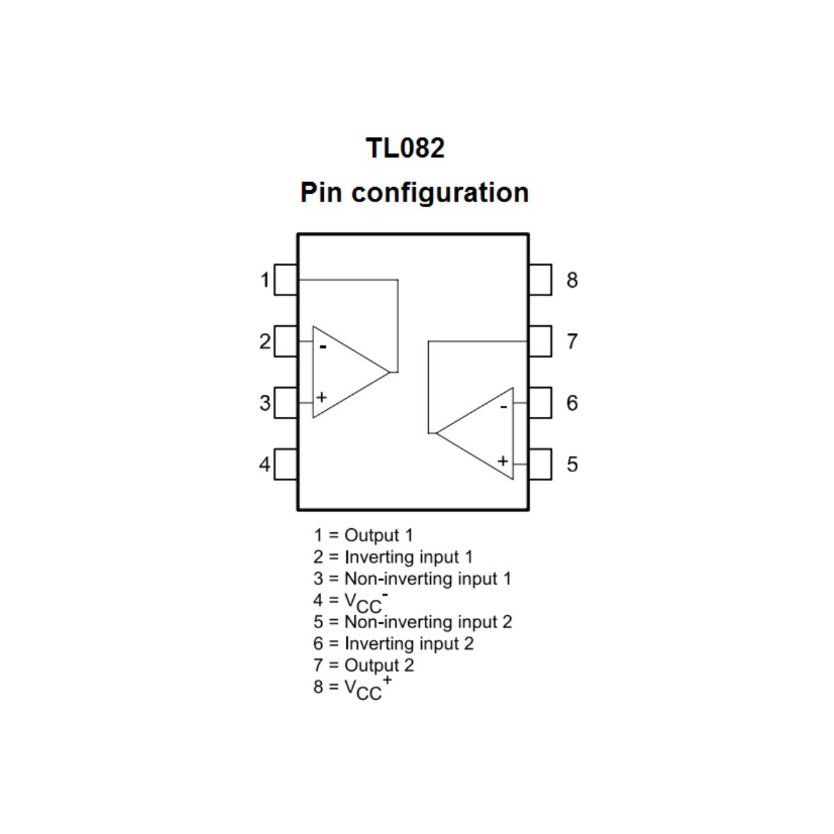 10 unités TL082CP Dip-8 TL082 Dip TL082CN Amplificateur opérationnel double