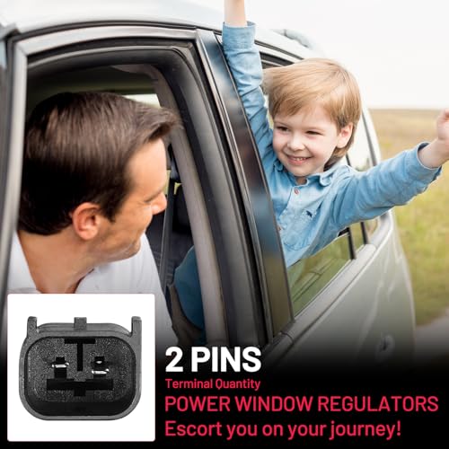 Image of BDFHYK 741-430 Power Window Regulator with Motor Front Left Driver Side Compatible with Ford F-150 2004 2005 2006 2007 2008, Lobo 2004 & 2007, Replace# 4L3Z1823201BA, 4L3Z1823201CA