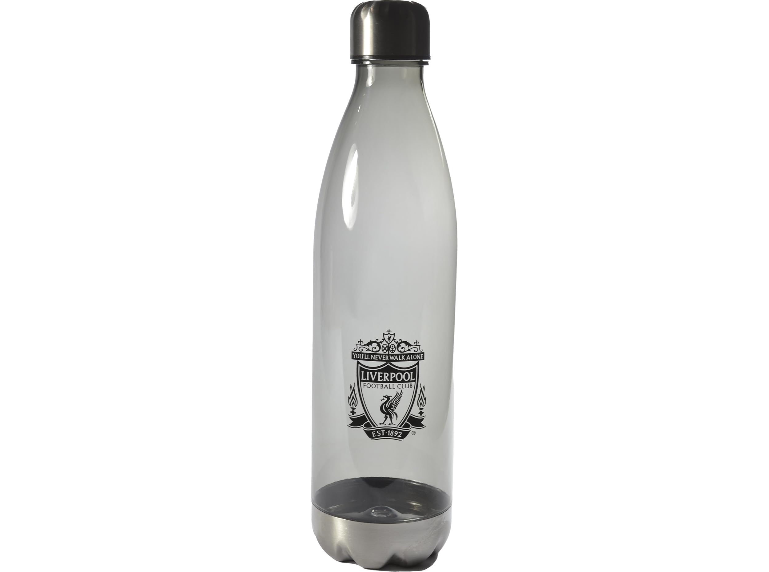 Hy-Pro Officially Licensed Liverpool F.C. 1L Water Bottle – PETG Plastic, Reusable, 1 Litre, Smokey Design, Lightweight, Leakproof, Great Football Gift Idea, BPA Free