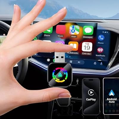 Yoidesu Wireless Car Play Adapter with Automatic Connection, Wired to Wireless Car Play Adapter for Android Auto Conversion with Type C to USB