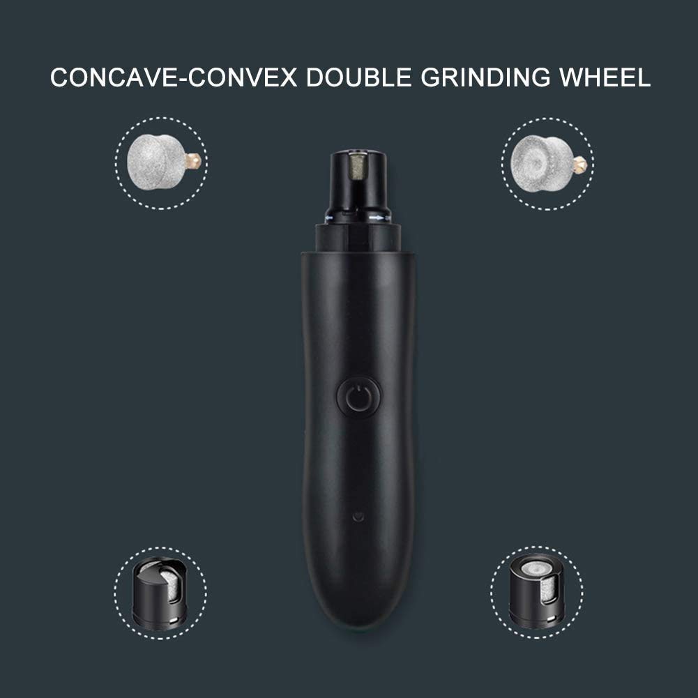 Molinillo de Clavo for Perros con Dos velocidades □ Trimmer Profesional de Clavo de Mascota eléctrica for Gatos, Perros Grandes, medianos y pequeños - alisado de Pata indolora, Aseo, Herramienta