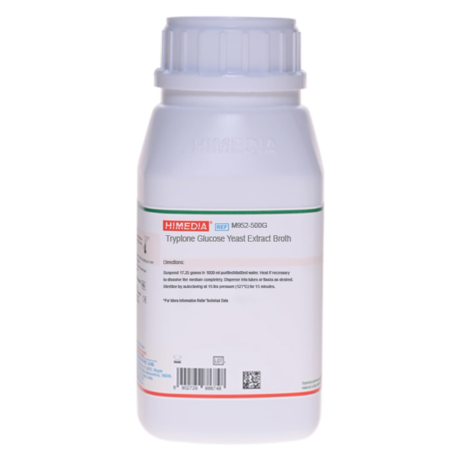 HiMedia M952-500G Tryptone Glucose Yeast Extract Broth, 500 g