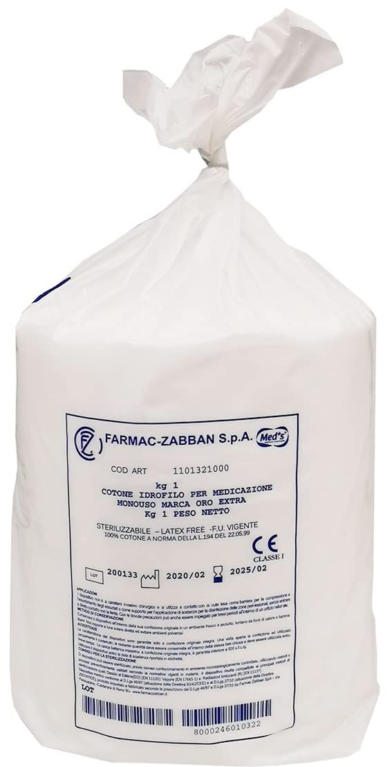 Ovatta Sanicotone Idrofilo 1 Kg - Cotone Assorbente Per Medicazione E Beauty - Foto 9