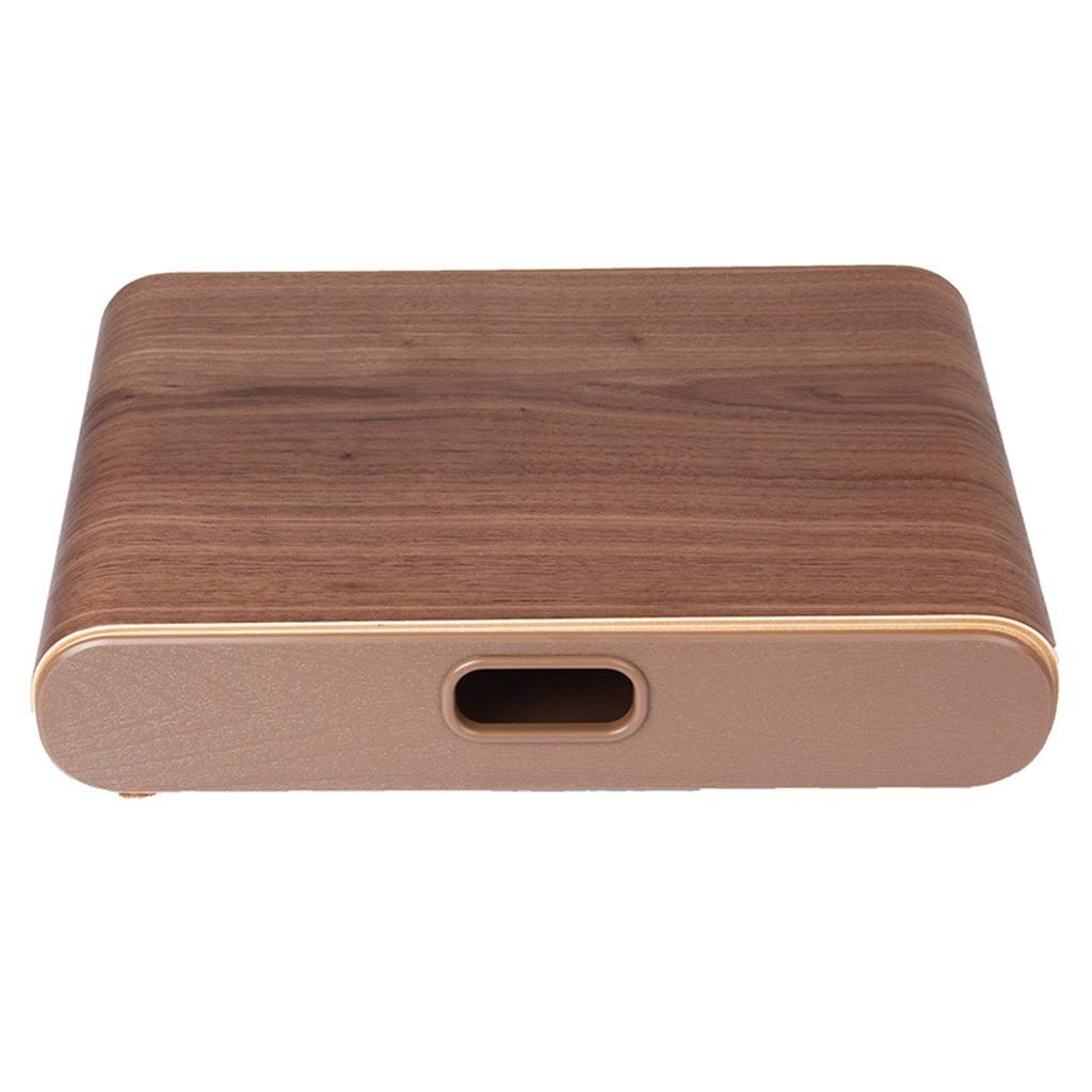 Laptop Stand, Multifunction With Drawer Wooden Desktop Elevated Stable And Non-slip (Color : Dark)