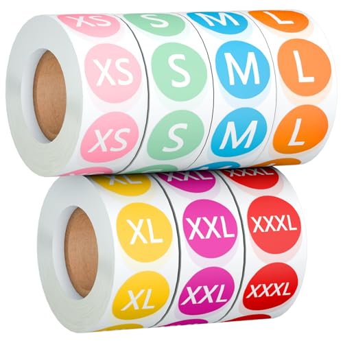 StickerTag 3500 PCS 7 Rolls 7 Sizes 7/8