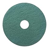 Boardwalk BWK4020GRE 20 in. dia. Heavy-Duty Scrubbing Floor Pads - Green 3 Pack of 5