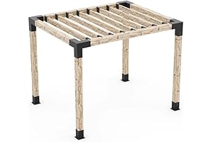 Toja Grid Pergola Kit for 6x6 Wood Posts: An All-in-One Solution