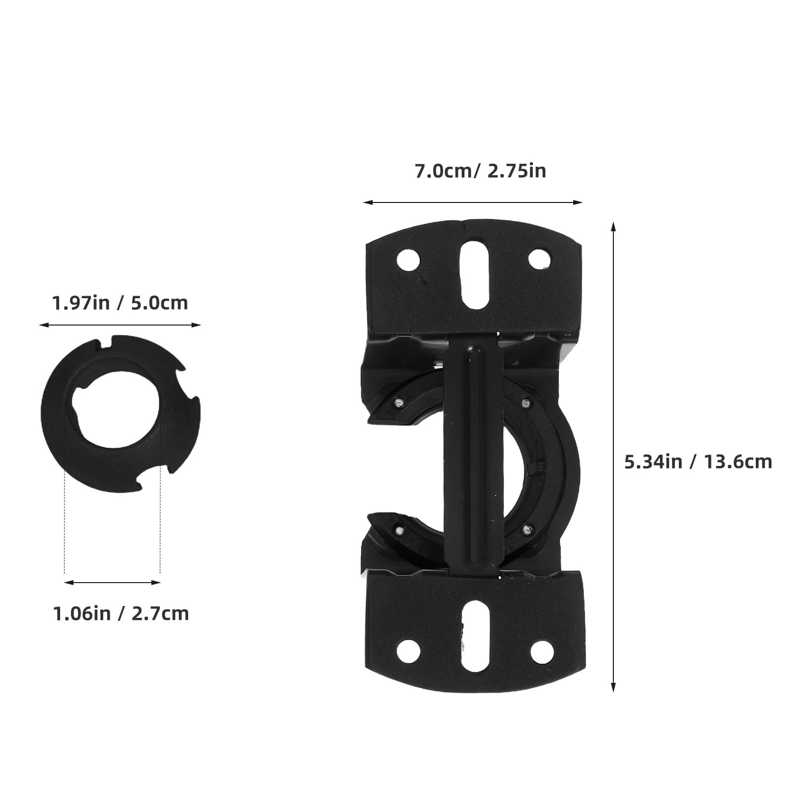 VICASKY Universelles Deckenventilator Montageset aus Robustem Metall mit Schrägdeckenadapter Stabile Halterung für Innen und Außenbereich Installieren
