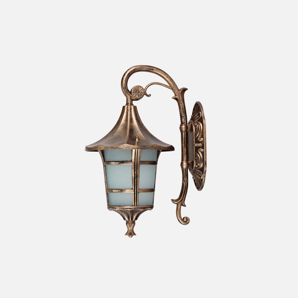 HYJAUSXB Wall Lamps Sconces Outdoor Porch Lantern Light IP65 Waterproof Aluminum Glass Landscape Street Sconce Villa Patio Community Garden Terrace Decor Lamp E27 -Coffee