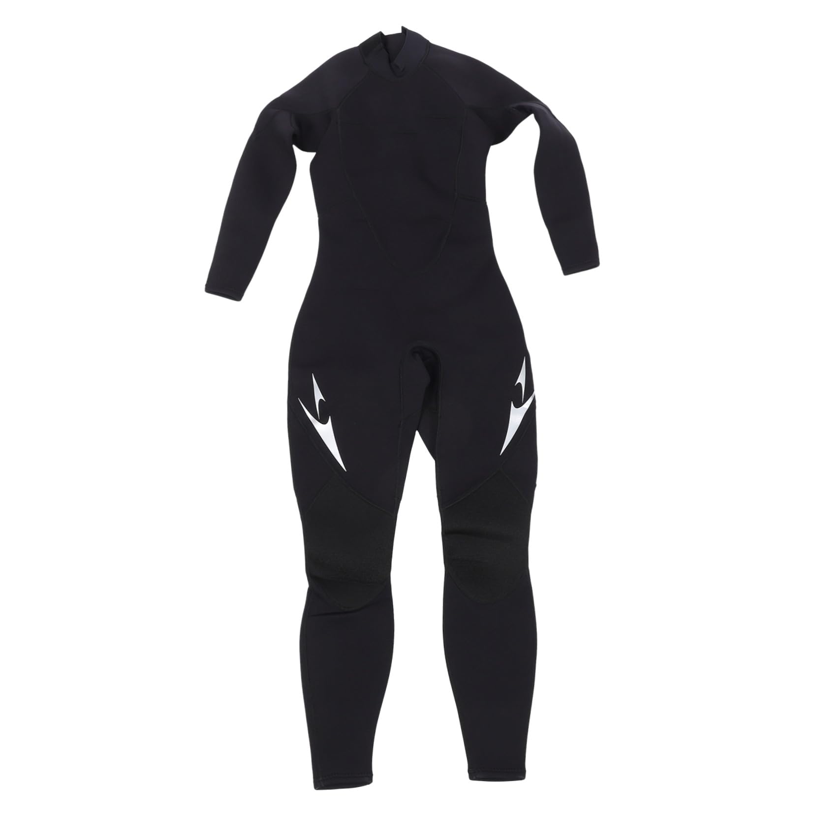 Damen Neoprenanzug EIN Stück mit Langen Ärmeln, Schwarz, L, 50-57kg