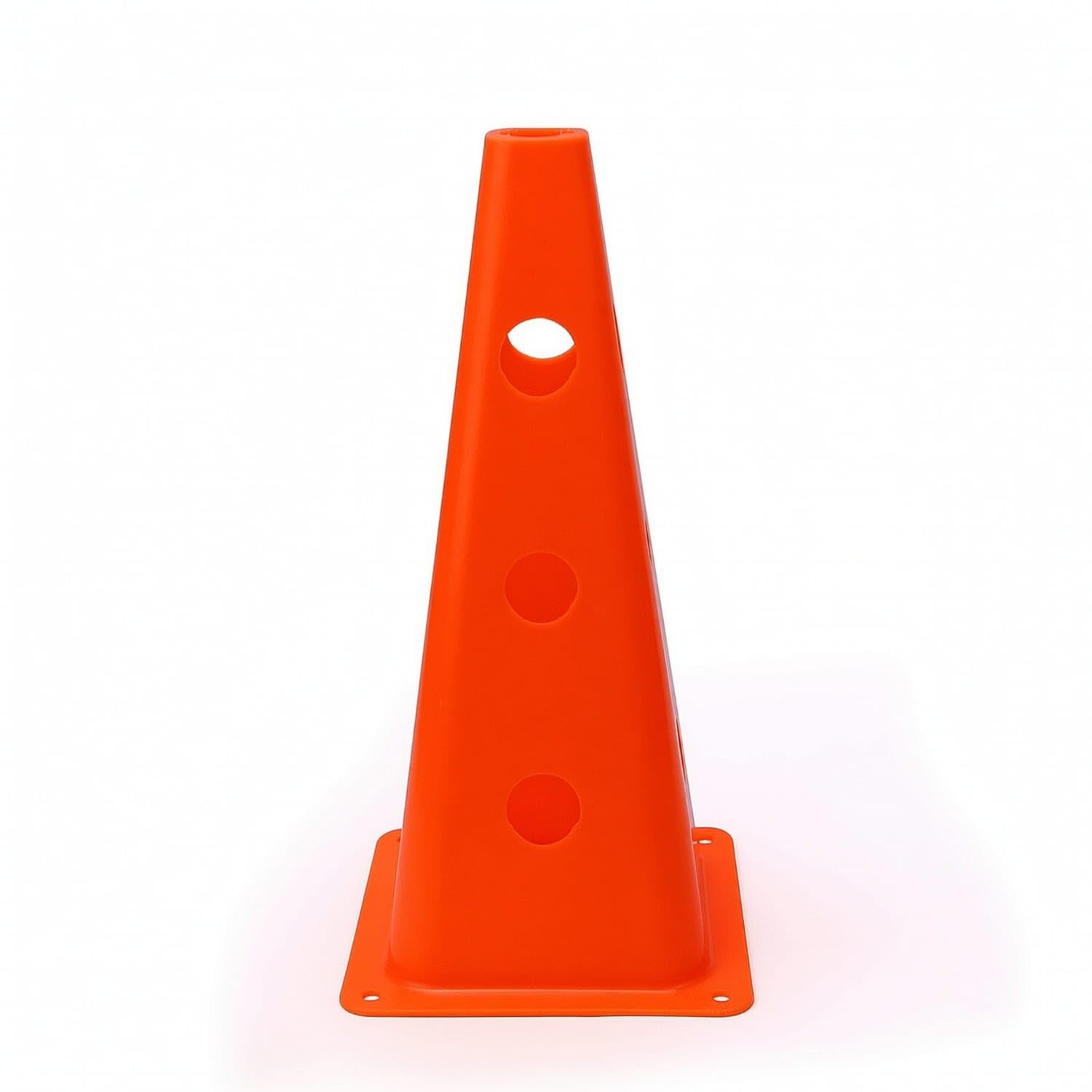 30 Cm Plastic Training Cone Multipurpose Cone with Side Openings Tapered Sports Cones Long-Lasting for Coaches, Athletes, Schools, Football Exercises, Orange-image-34