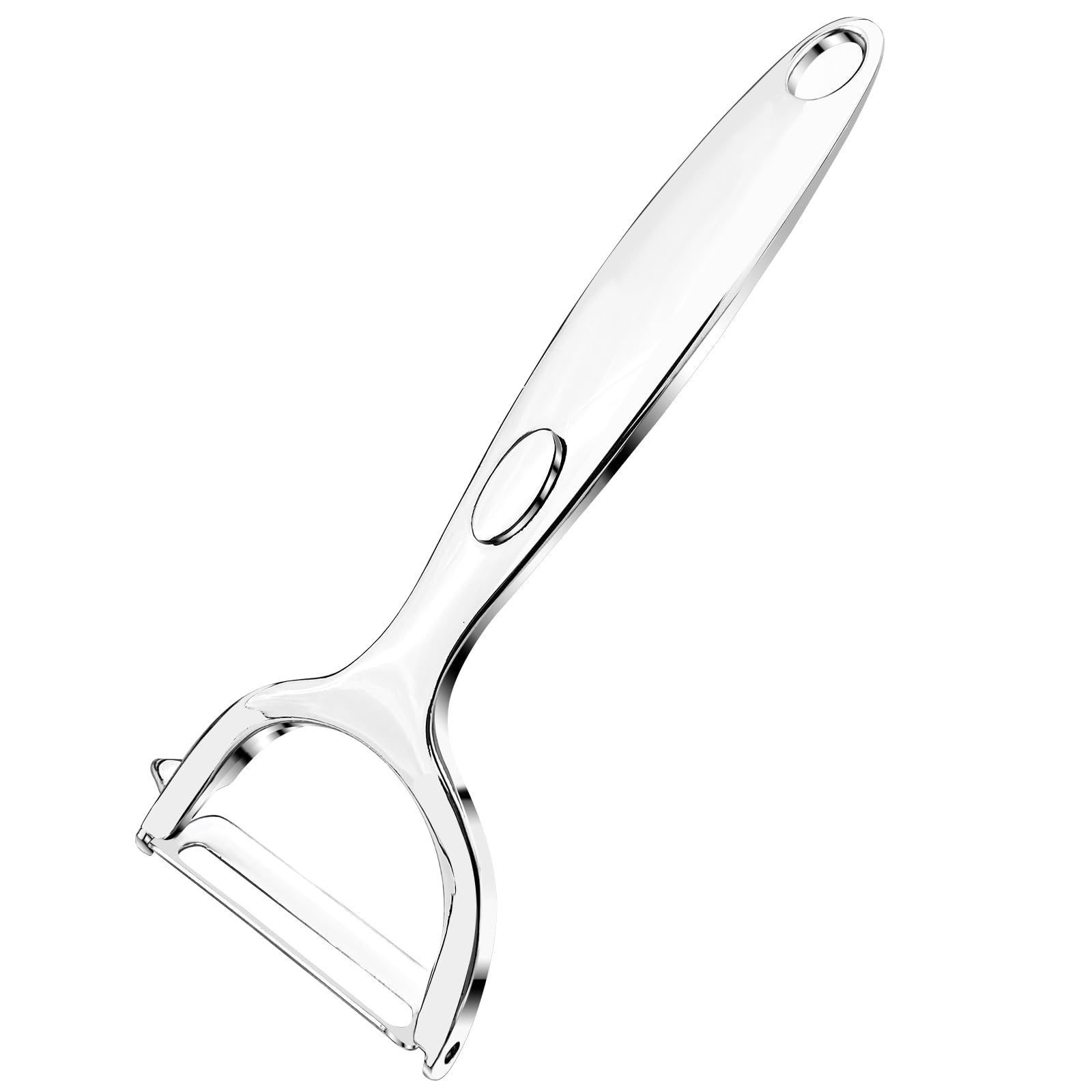 Éplucheur De Légumes En Acier Inoxydable 2 En 1 Pour Julienne, Parfait Pour Carottes, Pommes De Terre, Melon, Légumes, Fruits (argent
