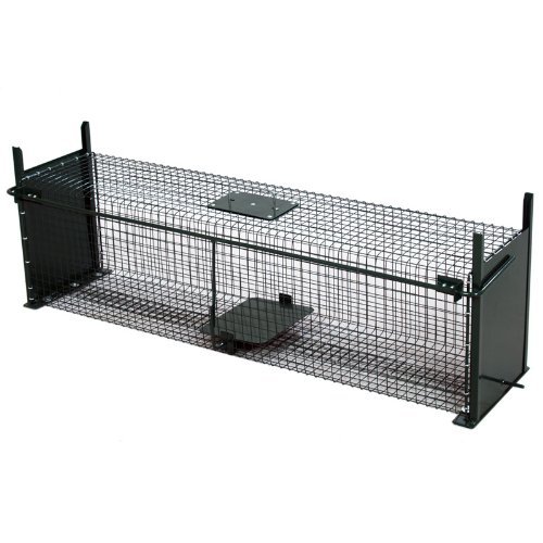 Moorland Safe 5007 extra große Lebendfalle 100x25x25 cm als Marder-Falle, Katzen-Falle, Fuchs-Falle mit 2 Eingängen