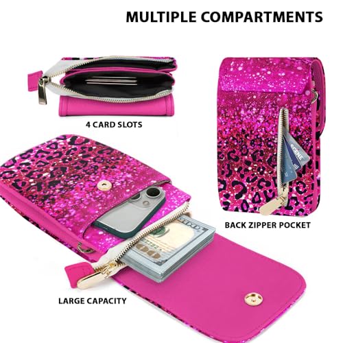 Image of WIRESTER Small Crossbody Cell Phone Bag, Cute Shoulder Bag, Fashionable Bag for Walking, Traveling, Shopping, Working