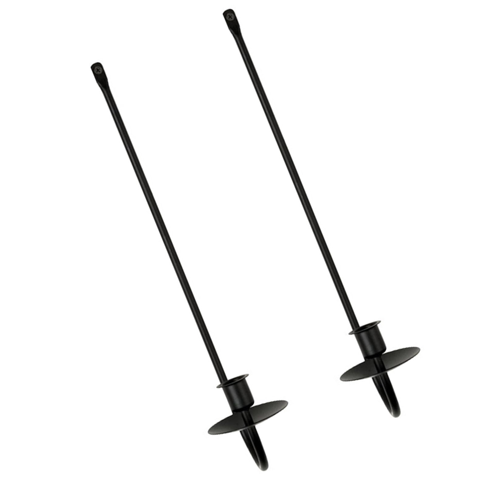 Contemporary Iron Sconces for Wall Set of 2 Decorative Holders Hanging Candlestick for Romance Lighting Iron Wall Sconce