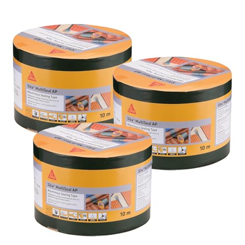 SIKA - Pack of 3 Multipurpose self-adhesive duct tape MultiSeal AP - 10cm x 10m - For concrete, metal, clay, tiles and wood - Easy to use - Grey (B0D9NL85CH) Amazon Price History, Amazon Price Tracker