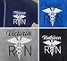 Women's Custom RN Fleece Jacket - Personalized Embroidered Lightweight Nurse Medical Jacket - White