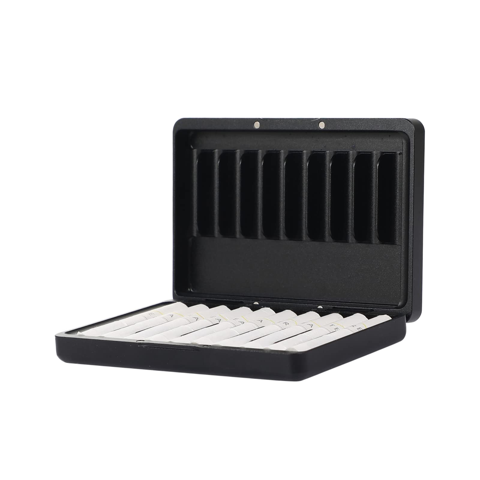 Scatola di immagazzinaggio in metallo per iQOS Heets/sigaretta, Phosyder Scatola di immagazzinaggio in lega di alluminio per iQOS Capacità 20 Heets (Nero)