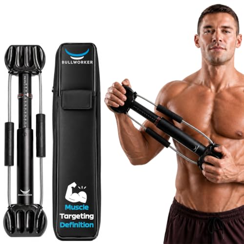 Bullworker Steel Bow 20 - Portable Home Gym Equipment & Isometric Exercise Equipment for Arms Chest Back Shoulders Core Biceps Triceps Abs - Strength Training Equipment