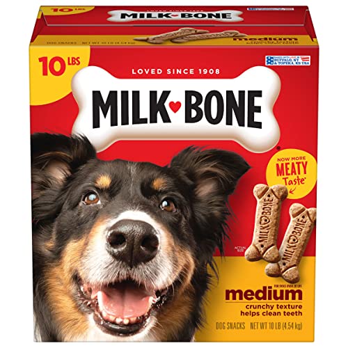 Image of Milk-Bone Dog Treats Bundle: Original Biscuits for Medium Dogs 10 Pounds + Soft & Chewy Chicken 25 Ounce