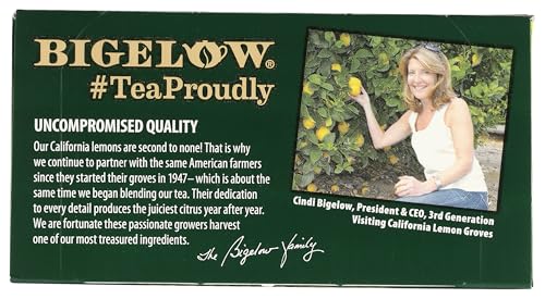 Image of BigelowTea Green Tea With Lemon (Caffeinated), 20 Count