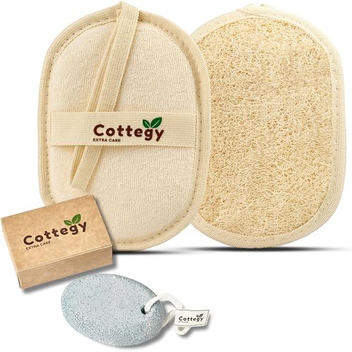 Cottegy Egyptian Natural Loofah Scrubber