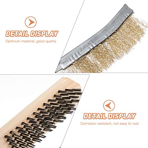 ULTECHNOVO 5Pcs Jogo De Escova De Arame de Aço Inoxidável Escova Pincel Zero Pintura Ferrugem Metal