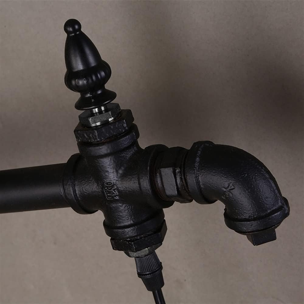 Generico Lampada da parete industriale nera for tubo dell'acqua