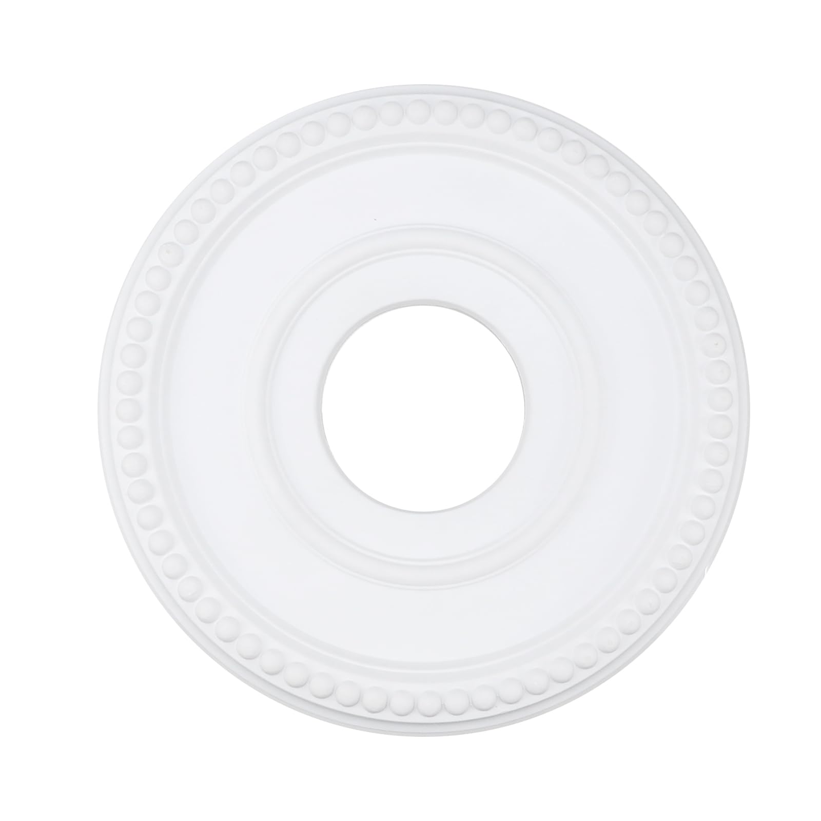 CrapytCeiling Medallion Home Lighting Ceiling Medallions for Light Fixtures and Ceiling Fans 12.4"OD x 3.94"ID White