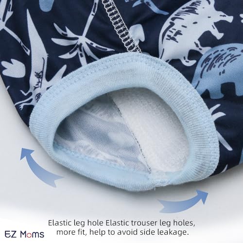 Ez Moms 10 Packs Reusable Potty Training Underwear For Boys Double Absorption Toddler Training Pants Training Pants 2T-3T High Waist Training Underwear Boy 2T Toddler Boy Training Underwear thumb #3