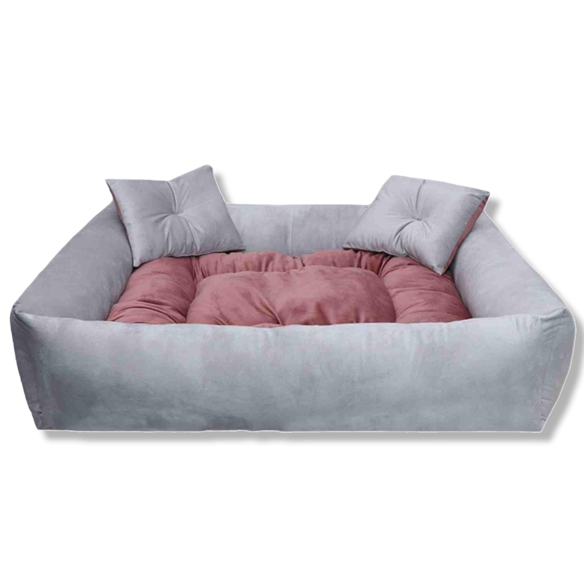 LexCouch Washable Dog/cat Bed with Pillow for Small | Medium | Large |Extra Large | XXL | XXXL | 4XL Size Dogs | Cats | Puppy | pet | Rabbit | Persian cat | (Silver) (XL) (B0D8YTXRZX) Amazon Price History, Amazon Price Tracker